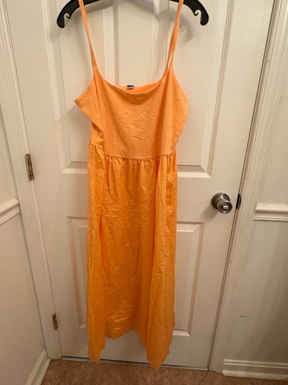 Old Navy Fit & Flare Midi Cami Orange Dress size XL